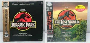 Jurassic Park & The Lost World / Japan Lot of 2 Laserdiscs NTSC w/Obi - Picture 1 of 12