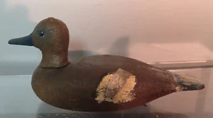 W.B. WRAGG & BURREL ANTIQUE DECOY,SIGNED HAND CARVED, HAND PAINTED - Picture 1 of 9
