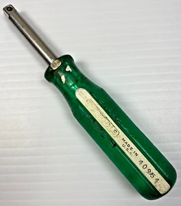 Herramientas de mano vintage S-K 40954 mango verde enchufe mango giratorio 1/4" Drive sk - Imagen 1 de 12