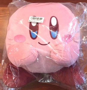 NWT Kirby Stars 14" Corduroy Multicolor Sitting Stuff Plush Pink Toreba SK Japan - Picture 1 of 5