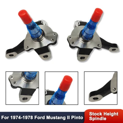 For Ford Mustang II Pinto 1974-1978 Stock Height Forged Spindles Set Street Rod - Image 1 of 4