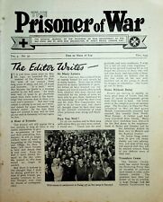 May 1945 PRISONER OF WAR POW WWII 2 Newspaper military Vol 4 #37 Education