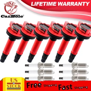 6pcs Performance Ignition Coils & Platinum Spark Plugs for Lincoln MKZ MKX UF553 - Picture 1 of 14