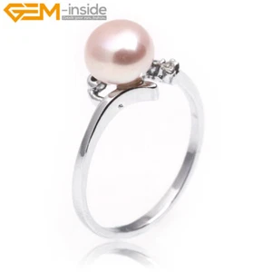 Anillo de Perlas Vintage - Perla Genuina con Banda Chapada en Oro, Joyería Elegante para Wo - Imagen 1 de 7