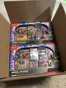 Pokemon TCG Mega Lucario ex FIGURA COLECCIÓN CAJA ESTUCHE Sellado de Fábrica 6 Cajas - Imagen 1 de 2