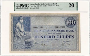 Billete PAÍSES BAJOS 100 FLORINES 1922 PMG VF 20 muy fino - Imagen 1 de 7
