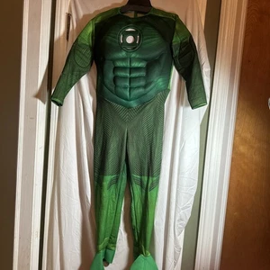 Linterna Verde / Hal Jordan Med 8-10 Niño Rubí Disfraz Sin Anillo Músculo Pecho - Imagen 1 de 7