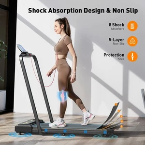 Formill 2 In 1 Tapis Roulant Elettrico Pieghevole 120kg 2.5HP Tappeto Passeggio - Foto 1 di 19