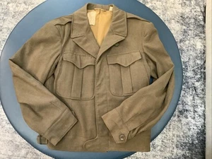 M-1943 WW2 US Military OD Wool Field Jacket Men’s Size 38R-GREAT! - Picture 1 of 14