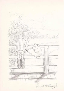 Winnie Puoh & Christopher Robin Zeichnung, Shepard, A A Milne & Chris Milne - Bild 1 von 2