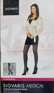 Sigvaris Eversheer Medical Compression 30-40mmHg Strumpfhose Größe ML schwarz Neu im Karton - Bild 1 von 1
