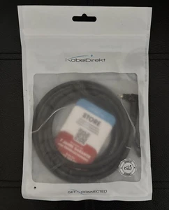 TOSLINK Cavo, Angolato 90° con Perdita di Segnale 0% Lunghezza 2m/6ft NUOVO - Foto 1 di 4