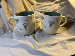 Pfaltzgraff Perennials Flower Garden 2 Coffee/Tea Mugs. Replacement - Imagen 1 de 9