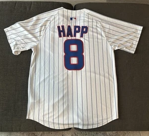 Nike Authentic Nadelstreifen Chicago Cubs Ian Happ #8 MLB Trikot Herren Gr: Medium - Bild 1 von 8