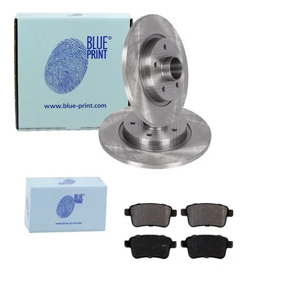 BLUE PRINT Discos de Freno 274mm + Pastillas Traseras Apto para Renault Kangoo - Imagen 1 de 4