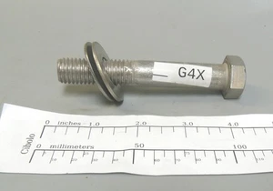 Menge 10) 5/8-11 x 4" Sechskantschrauben Edelstahl Zylinderschrauben Gewinde, Unterlegscheiben [G4X] - Bild 1 von 5