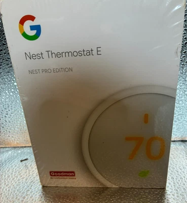 Google A0063 Nest Thermostat E Pro Edition Smart Thermostat White New Sealed - Image 1 of 4