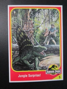 DIMETRODON # 5 JURASSIC PARK JP01 SERIES 1 MOVIE COLLECTOR CARD KENNER NM EX+ - Picture 1 of 6