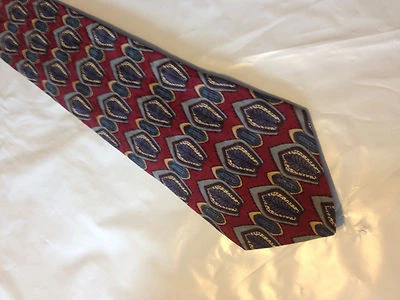 Corbata roja azul gris seda GANT (10430) Foto 1 de 2