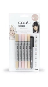 Juego de bolígrafos COPIC Ciao 5 + 1 retrato colores | con revestimiento fino - Imagen 1 de 1