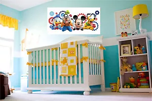 Mickey Mouse & Friends Repositionable Reusable Color Wall Sticker Wall Art Mural - Picture 1 of 2