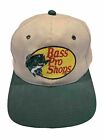 Bass Pro Shops Hat Vintage Hat Tan Green Snap Back Adjustable 100% Cotton