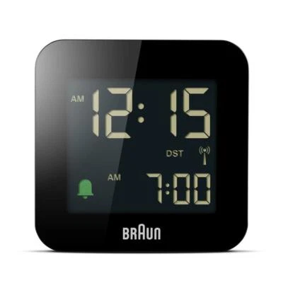 Braun BC08B-DCF Design Funk Reisewecker, Wecker Schwarz, Neu+OVP, 67015 - Bild 1 von 4