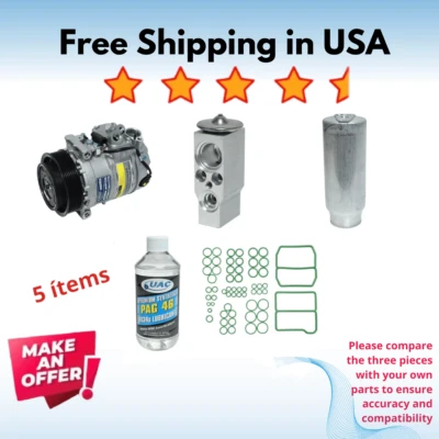 Compresor y válvula aire acondicionado aptos para Porsche Boxster 2009-2012, Porsche Cayman 2009-2012 Foto 1 de 4