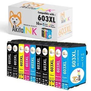 10 Patronen T603XL kompatibel für Epson WF2810 WF2850 XP-2100 2105 3100 3105 - Bild 1 von 11