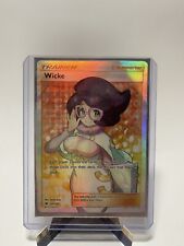 Pokémon Burning Shadows Wicke 147/147 Holo Full Art Trainer Card