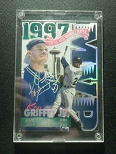 KEN GRIFFEY JR 1997 BLEACHERS A.L. MVP COMMEMORATIVE JUMBO CARD #4743/5000  ROCK