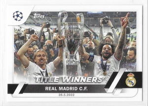 TOPPS UEFA CLUB COMPETITIONS 2022/23 #125 REAL MADRID CH.LEAGUE WINNERS MINT - Picture 1 of 2