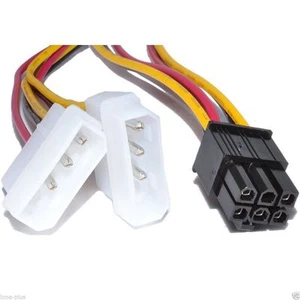 Cavo Molex PCI Express 6 Pin Adattatore ide 4 per Carta Grafica - Foto 1 di 1