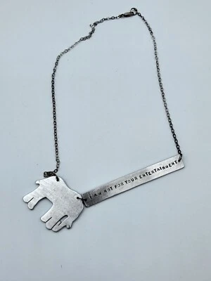 Collar elefante "No soy para tu entretenimiento" detener el maltrato animal, concienciación Foto 1 de 3