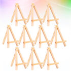  10 Pcs Wooden Easel Painting Holder Desktop Display Small Picture Bracket