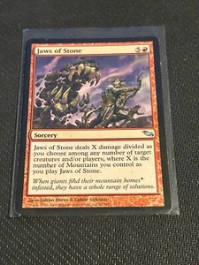 Magic the Gathering Shadowmoor Jaws of Stone - Picture 1 of 2