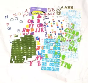17 Piece Alphabet and Number Stickers Journal Planner Calander Scrapbook - Picture 1 of 20
