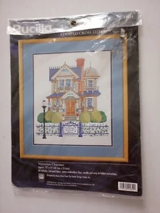 New Bucilla Victorian Charmer Stamped Counted Cross Stitch Kit # 41654  - Picture 1 of 9