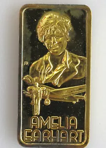 1975 Amelia Earhart GP Silver Bar Hamilton Mint Our Greatest Americans P1019 - Picture 1 of 4