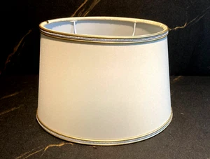 PARALUME OVALE, L 28,5 cm, PER LAMPADA, By BANCI FIRENZE, HAND MADE IN ITALY - Imagen 1 de 19