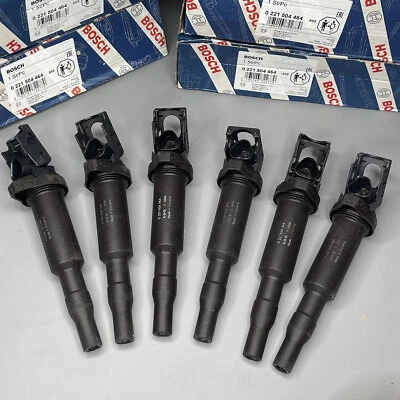 Bobina de encendido OE Bosch 6 piezas 0221504464 para BMW 525I 530I 545I 550I 645CI 650I Foto 1 de 4