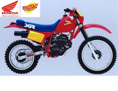 Calcomanía adhesiva ala tanque Honda vintage 1984 XR200R calcomanía XR200 Vinduro XR con licencia  Foto 1 de 4