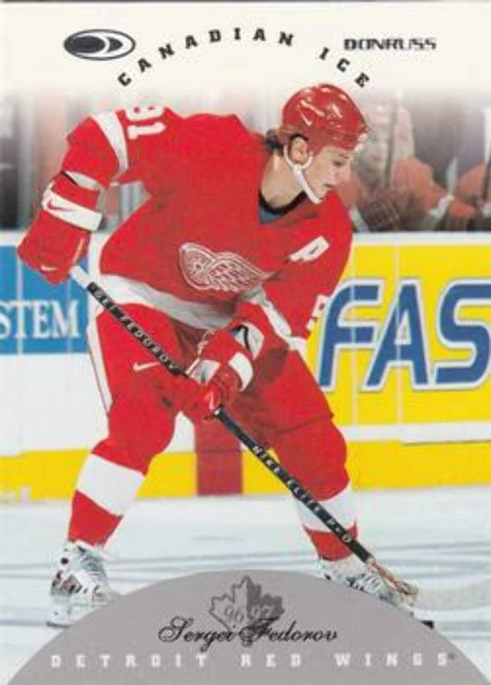 #55 Sergei Fedorov - Detroit Red Wings - 1996-97 Donruss Canadian Ice Hockey - Image 1 of 1