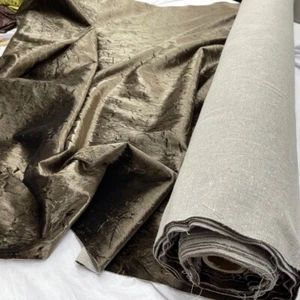 Bling Velvet Fabric Upholstery Furniture Car Sofa Bed Pub Seating Throws - MOCHA - Picture 1 of 4