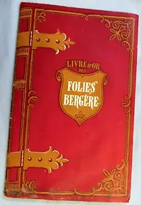 1950 Libro d'Oro delle Foglie Bergere Livre d'Or des Folies Bergere - Foto 1 di 8