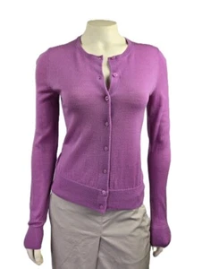 Cardigan maglione donna Ann Taylor Orchid 100% lana merino extrafine XS S L nuovo con etichette - Foto 1 di 5