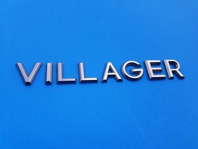 99 00 01 02 MERCURY VILLAGER EMBLEMA PLATEADO TRASERO LOGOTIPO INSIGNIA SÍMBOLO USADO OEM A6 Foto 1 de 4