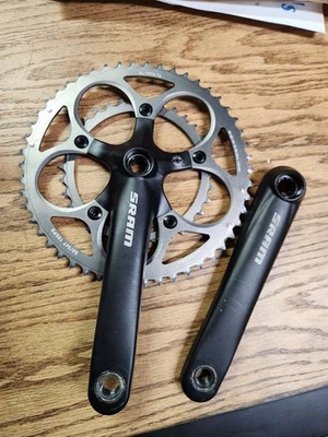 SRAM Power Spline Black Crankset - 170 - Image 1 of 4