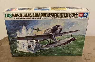 TAMIYA Model Kit 6417 1/48 Nakajima A6M2N Type 2 Float Plane Fighter New - Image 1 of 3