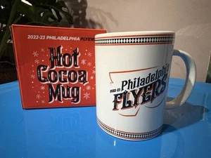 NIB PHILADELPHIA FLYERS NHL HOCKEY TEAM CERAMIC HOT COCOA COFFEE CUP MUG 2022/23 - Picture 1 of 1